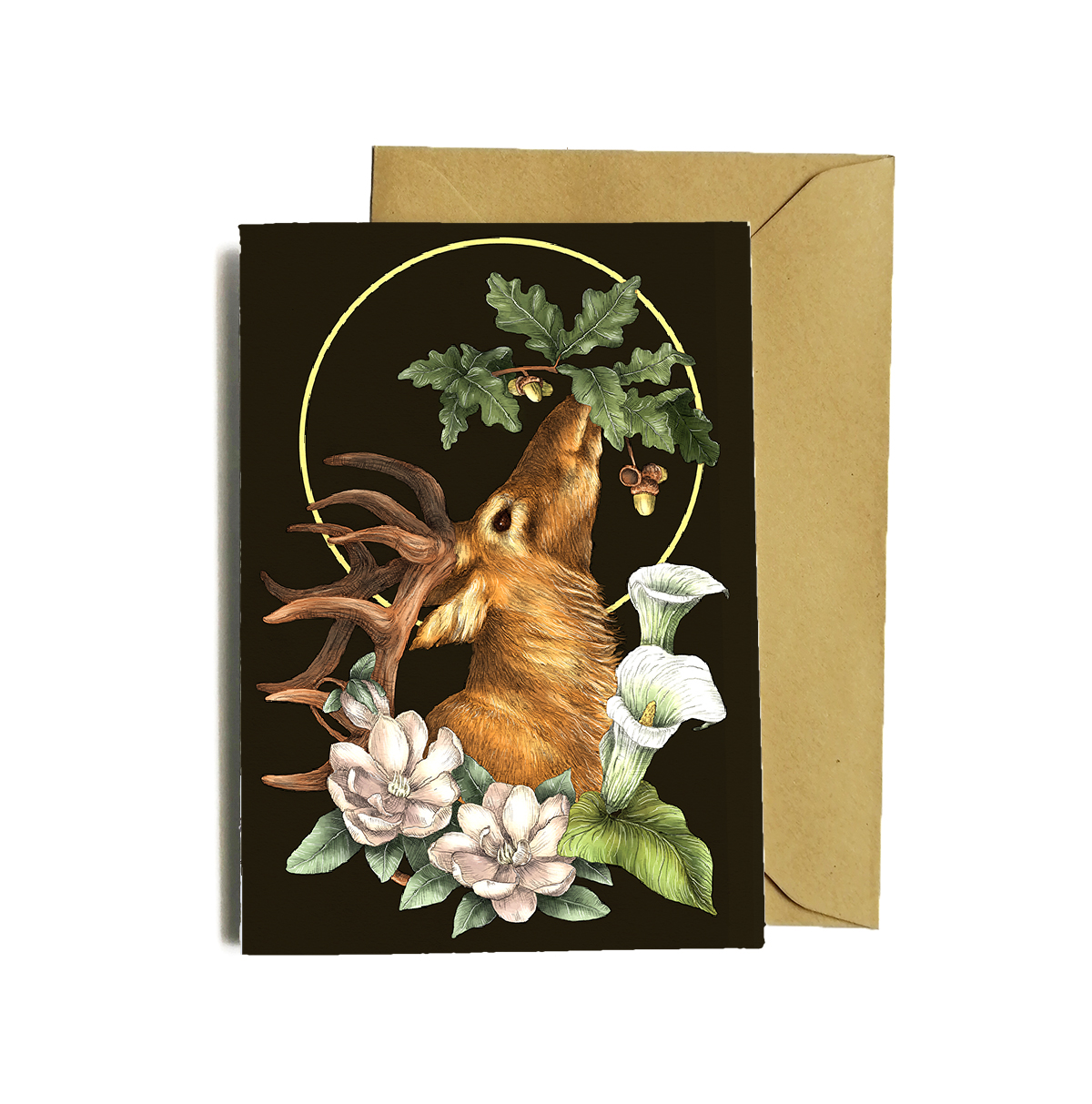 Eikthyrnir dark Greeting Card